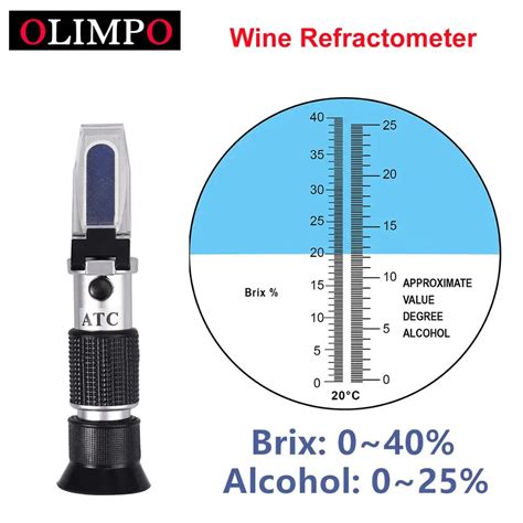 refractometer calculator for wine|wine sugar tester.